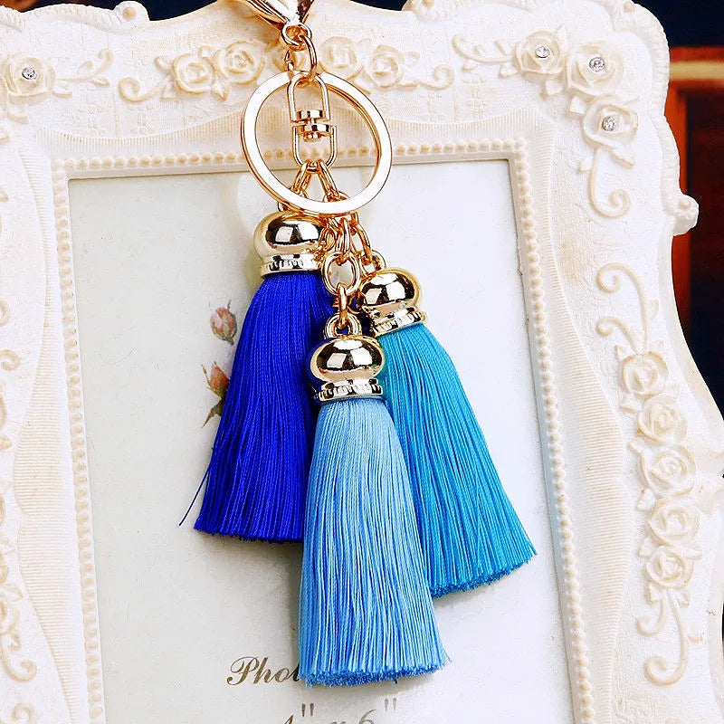 Simple Style Classic Style Solid Color Metal Women's Bag Pendant Keychain