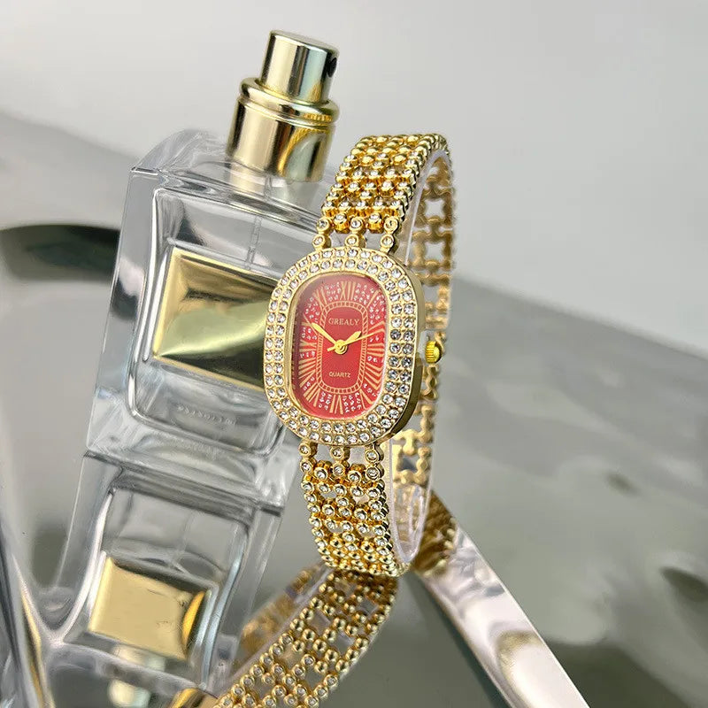 Simple Style Geometric Jewelry Buckle Quartz Women's Watches