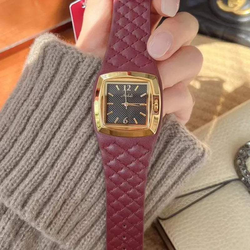 Simple Style Classic Style Solid Color Buckle Quartz Watch Women's Watches