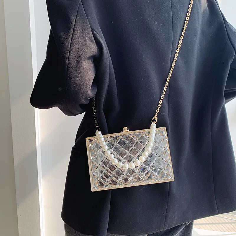 women's all seasons arylic classic style handbag