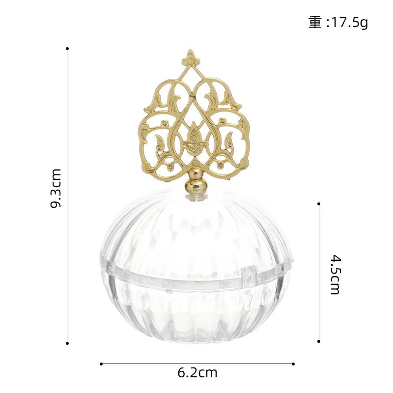 Electroplating Hollow Pagoda Candy Box Wedding Desktop Decoration Plastic Box Birthday Accompanying Gift Return Candy Box