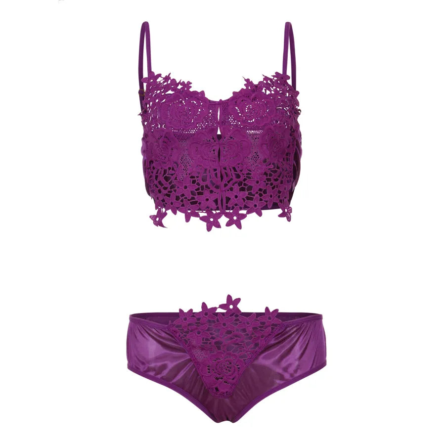 women's sexy solid color sexy lingerie sets party underwire bra low waist briefs sexy lingerie