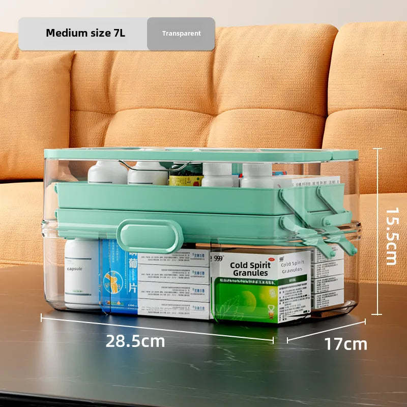 Medicine box Family medicine box household large capacity children's medicine multi-layer medical storage box first aid box small medicine box