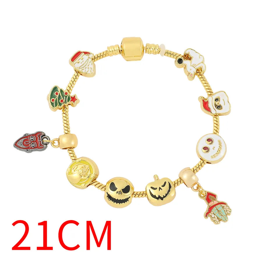 Cartoon Animation Horror Movie coraline Ghost Mother Halloween Pan Diy Beaded Bracelet Jewelry