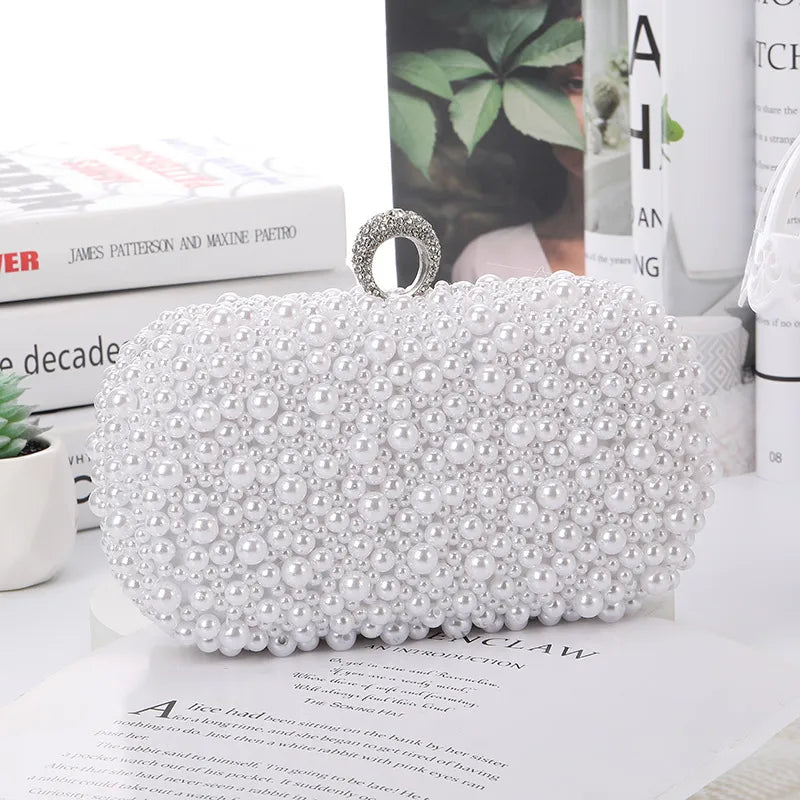 beige plastic solid color square evening bags