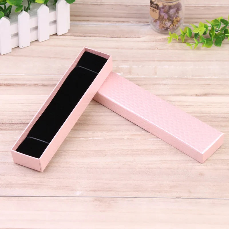 fashion solid color paper jewelry boxes 1 piece
