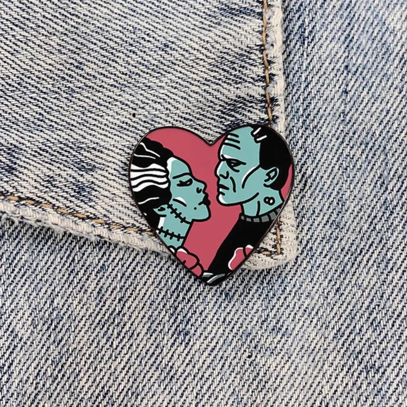 Funny Pin Human Skull Alloy Unisex Brooches
