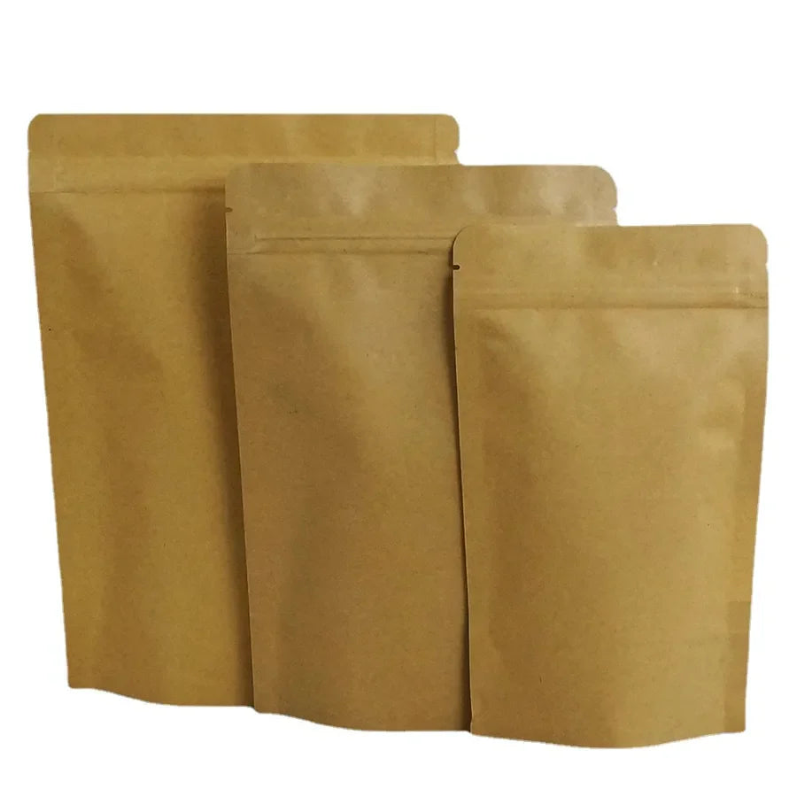 solid color kraft paper storage bag