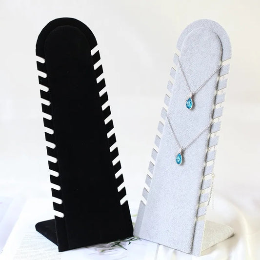 1 Piece Flannel Vintage Style Solid Color Jewelry Rack