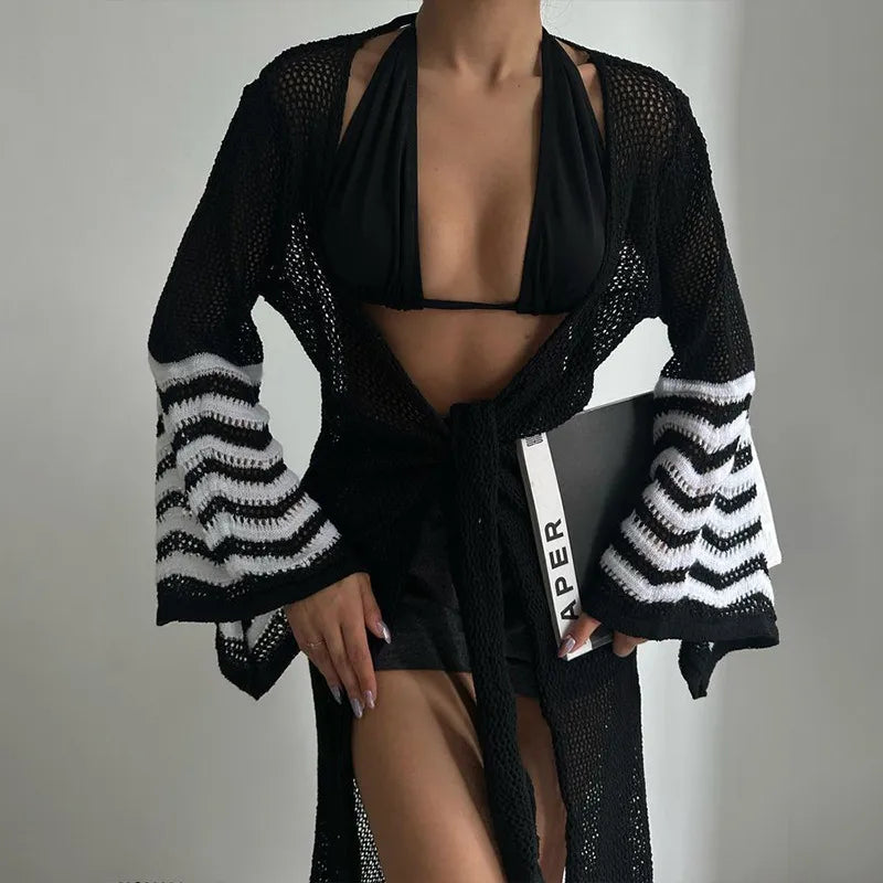 Women's Solid Color Lady Beach Cover Ups