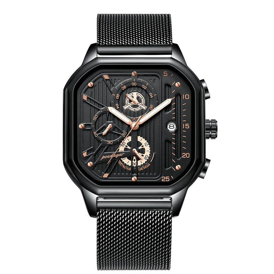 sports geometric buckle quartz men's watches