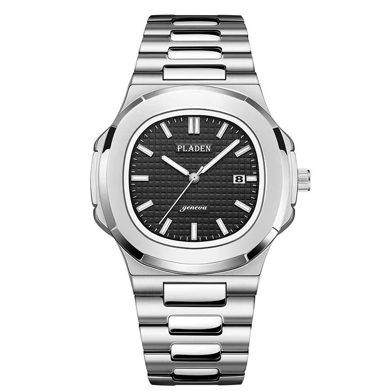 PLADEN Brand Watch hot Classic Men's High-end Fashion Business Stainless Steel Waterproof Quartz Watch