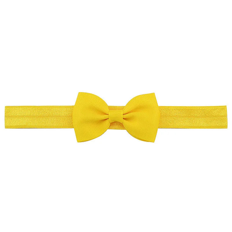 Explosive New Hairband Simple  Kidsren's Multi-color Optional Bow Rib Single Knot Headband  Hot Sale
