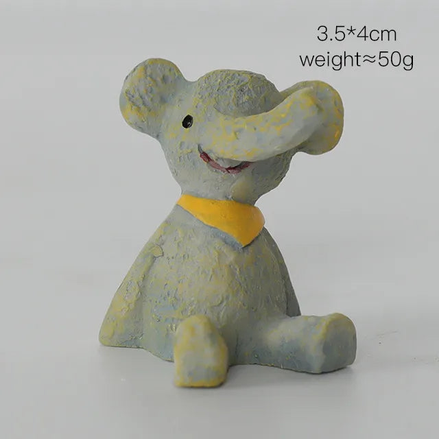 cute cartoon resin ornaments artificial decorations