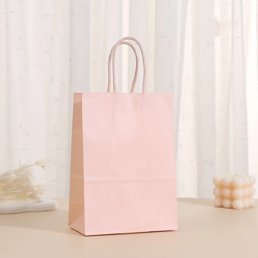 simple style solid color paper daily gift bags 1 piece