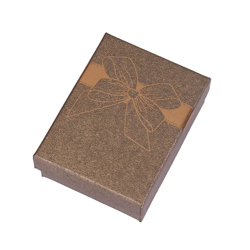 fashion bow knot paper jewelry boxes 1 piece