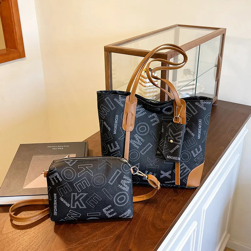 Women's Foreign Trade Bags  New Shoulder Bag Retro Fashion Casual Tote Bag Women's Simple Large Capacity Handbag