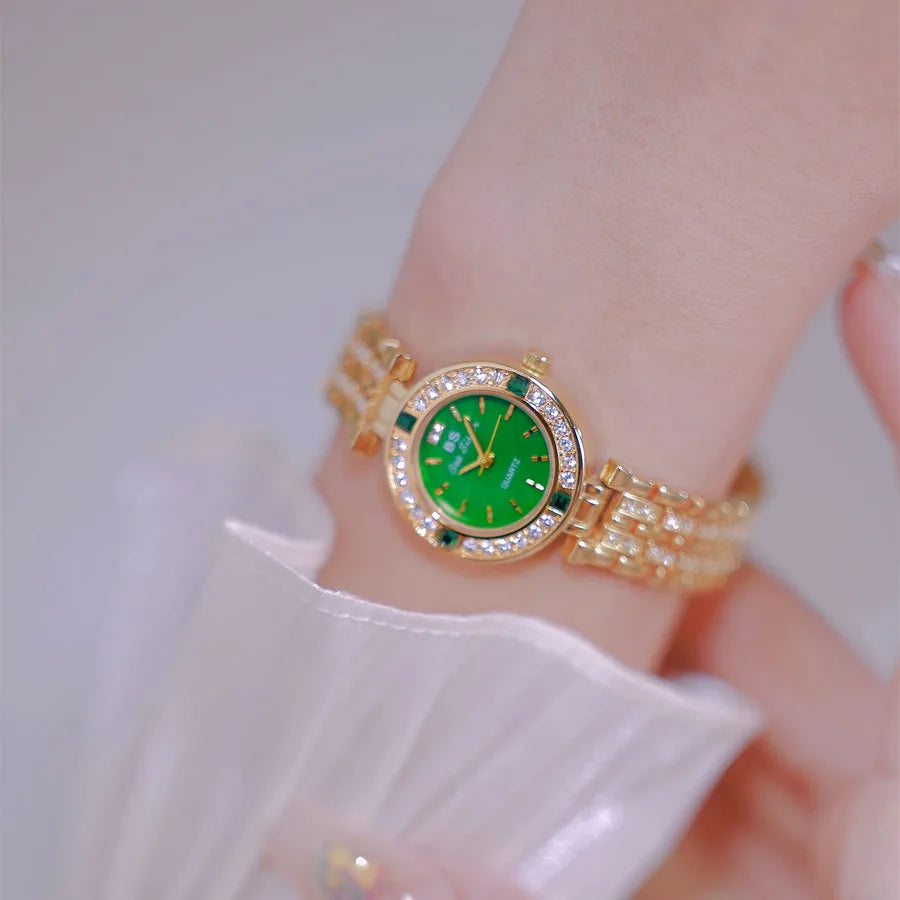 Retro Solid Color Jewelry Buckle Quartz Watch Women's Watches