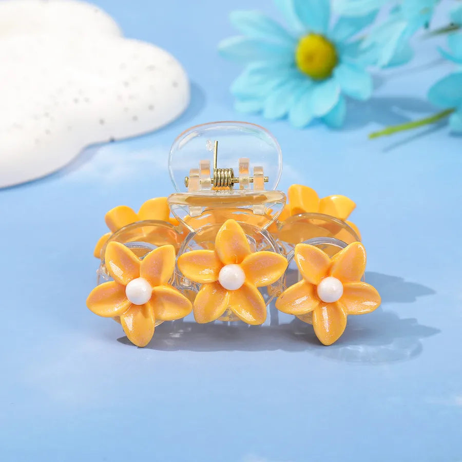 Pastoral Women's Flower Petal Chrysanthemum Synthetic Resin Headwear