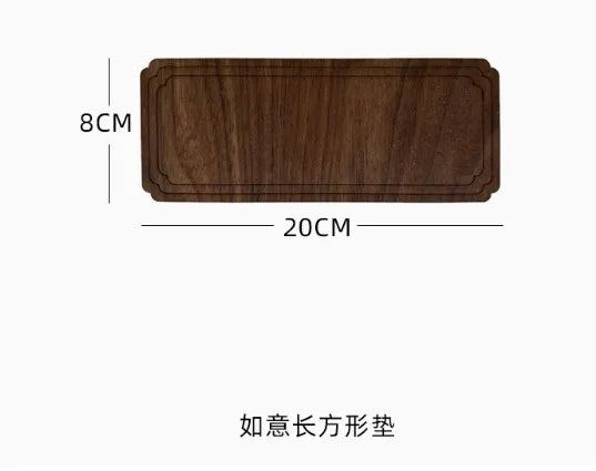 Retro Walnut Jewelry Display Stand Chinese Style Bracelet Earring Holder Ring Tray For Photography Accessories Showcase