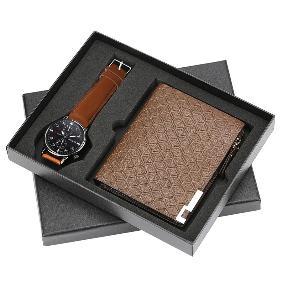 Business Solid Color Buckle Quartz Watch Men's Watches