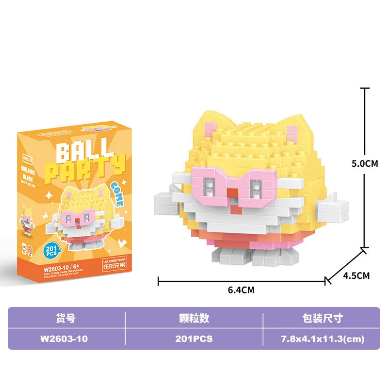 Children Unisex Animal Cartoon Plastic Building Toys