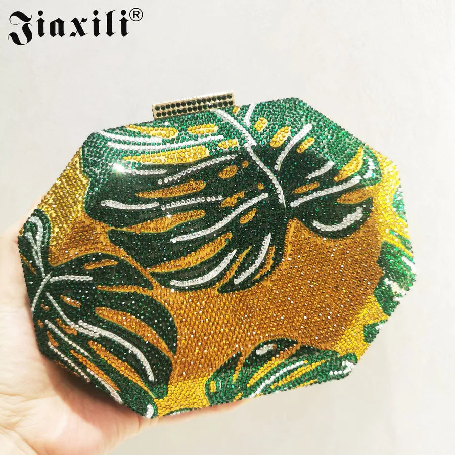 pu Multicolor Polygon Evening Bags