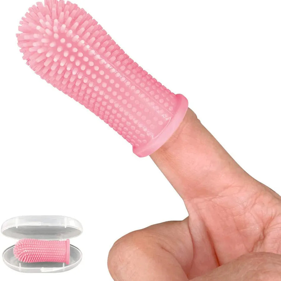 explosions dog toothbrush pet Finger Set teeth cleaning care toothbrush dog silicone finger brushing
