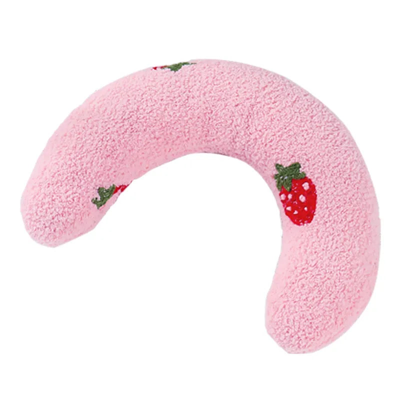 All-season Small Dog Pillow Toy Cat U-shaped Neck Protecting Pet Toy Comfortable For Cats Dogs Durable Material