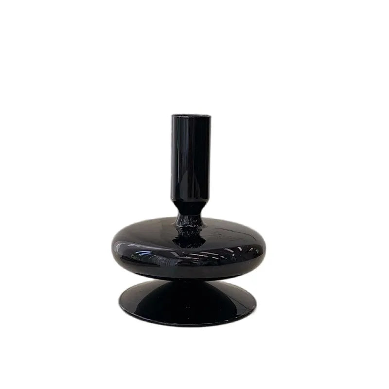 Artistic Geometric Glass candlestick Artificial Decorations