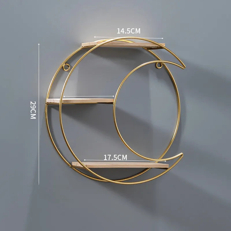 Nordic  Style Creative Restaurant Wall Decoration Rack Wall Storage Rack Milk Tea Shop Wall Storage Rack Punch-Free