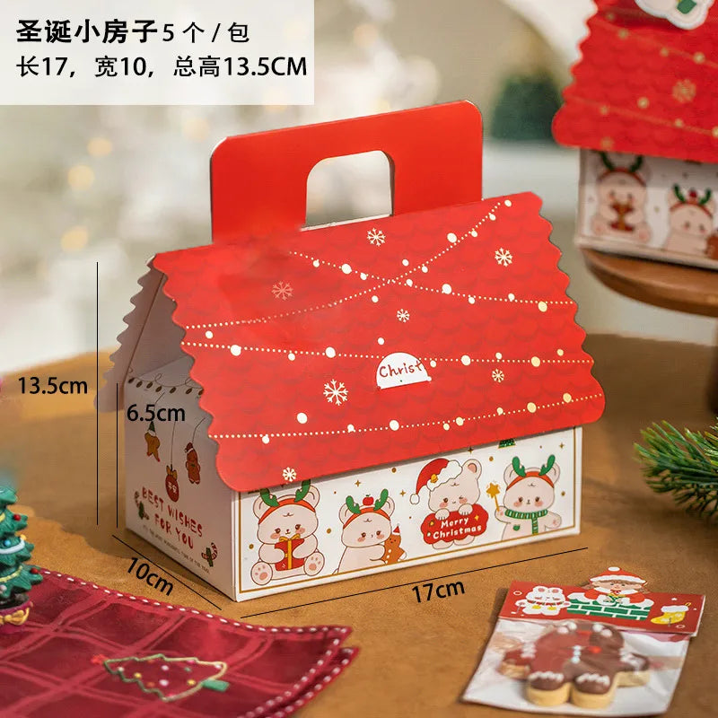 Creative Christmas Gift Box Candy Cookie Snack Surprise Packaging Handmade Small Empty Box For Biscuits And Sweets