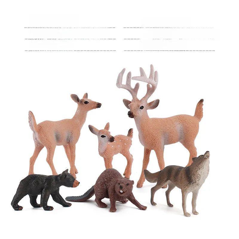 simulation mini farm poultry chicken duck goose cow gold small animal miniature model sand table ornaments wholesale