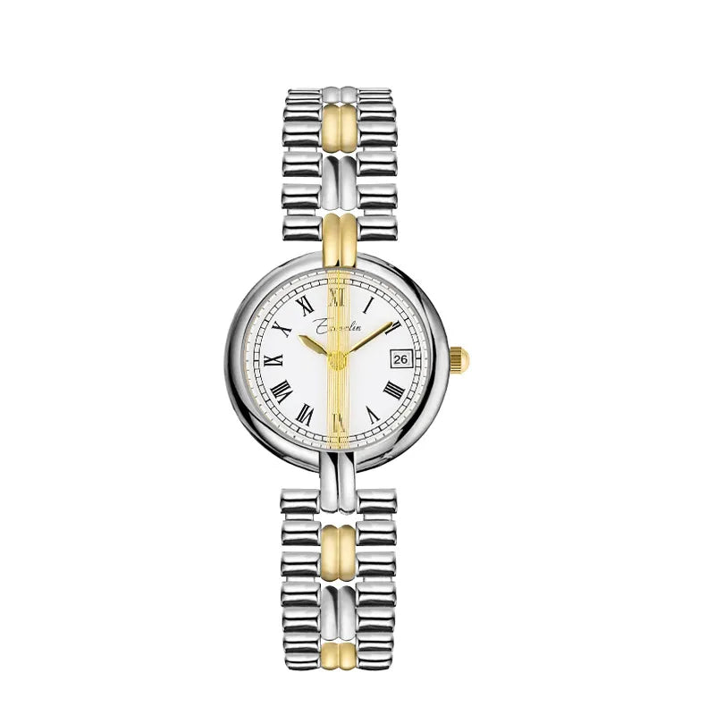 casual solid color jewelry buckle quartz women's watches