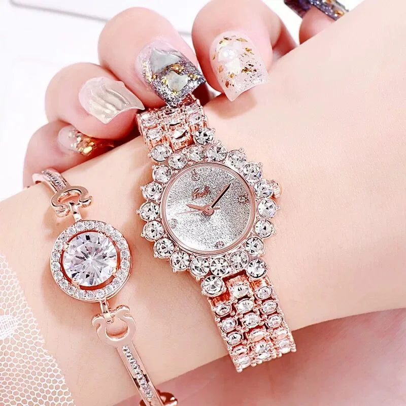 Elegant Streetwear Geometric Jewelry Buckle Quartz Watch Women's Watches