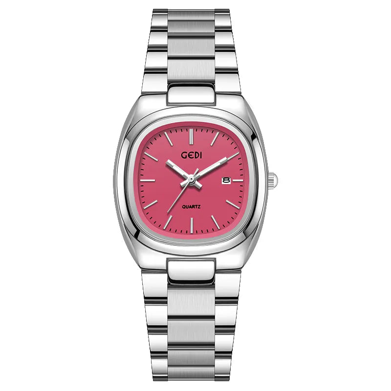 Sweet Solid Color Butterfly Double Snap Quartz Watch Women's Watches
