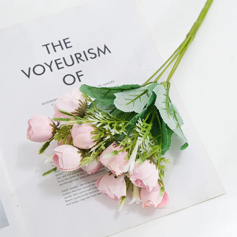 Home Decorations Desktop Flower Ornaments Creative  Style Dining Table Decoration Fake Flower Simulation Flower Vase Advanced Sense