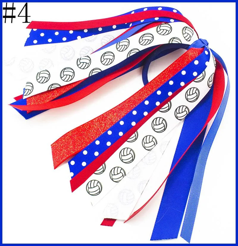 Sports Hair Accessories Football Volleyball Baseball Series Hair Rope Children Girls Cheer Strap