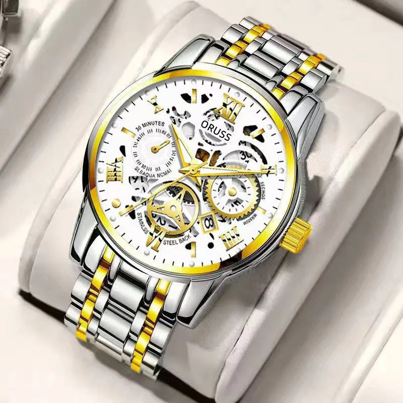 Eight years old shop men's watch  direct waterproof luminous hollow design personality fashion trend men's watch