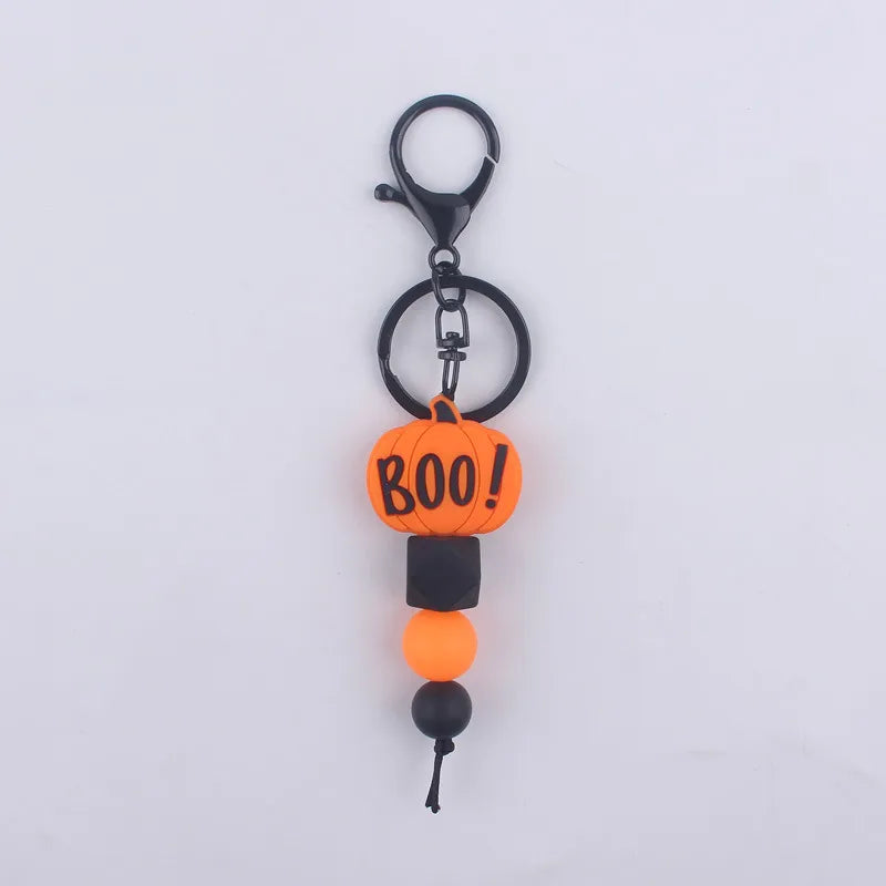 Cartoon Style Spider Bat Silica Gel Halloween Unisex Bag Pendant Keychain