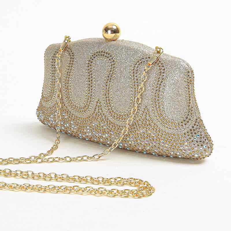 Polyester Geometric Dumpling Shape Evening Bags