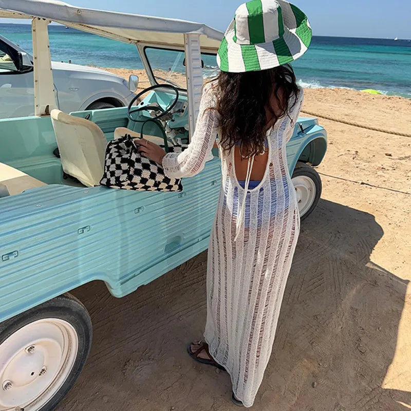 Women's Stripe Sexy Cover Ups