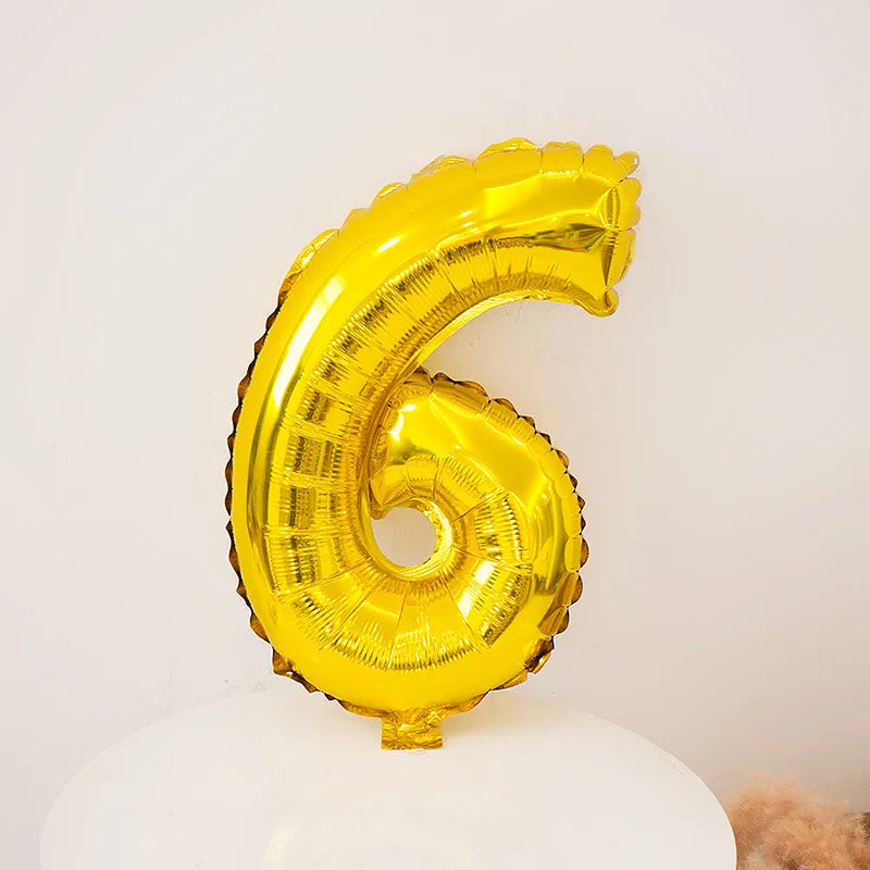 Simple Style Number Aluminum Film Party Festival Balloons