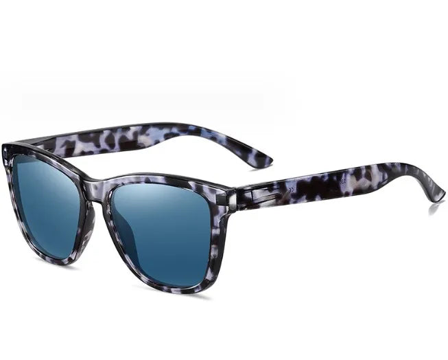 simple style flower tac square full frame men's sunglasses