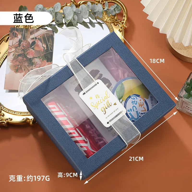 Window transparent gift box gift box Tanabata Valentine's Day gift box companion gift box birthday gift box wholesale