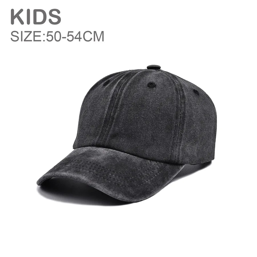 Children Unisex Streetwear Solid Color Baseball Cap