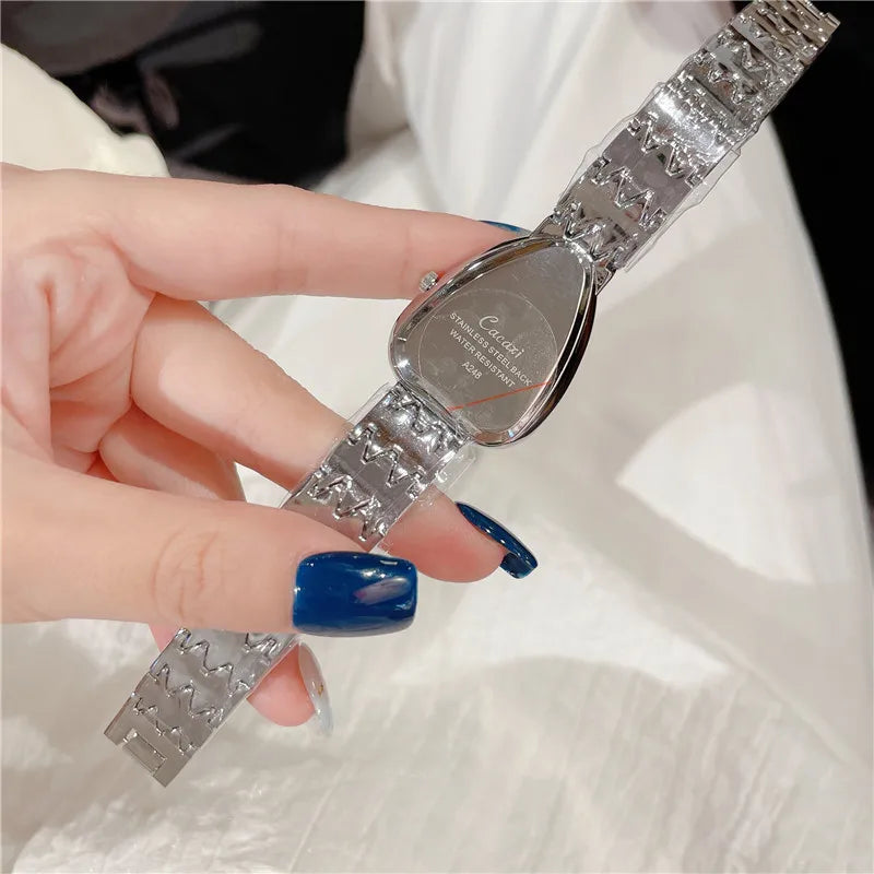 Retro Classic Style Solid Color Jewelry Buckle Quartz Watch