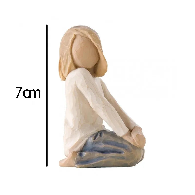 Modern Style Human Synthetic Resin Ornaments Artificial Decorations