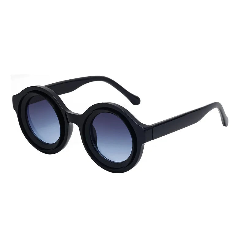 Streetwear Geometric Pc Round Frame Full Frame Women's Sunglasses