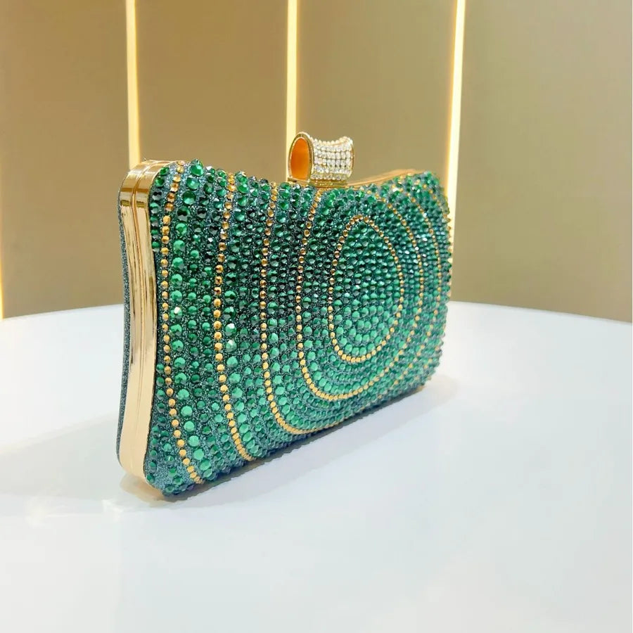Fashionable Versatile Luxury Rhinestone Evening Bag High-End Sensation Lady Handheld Bag Women Elegant Atmosphere Dinner Bag